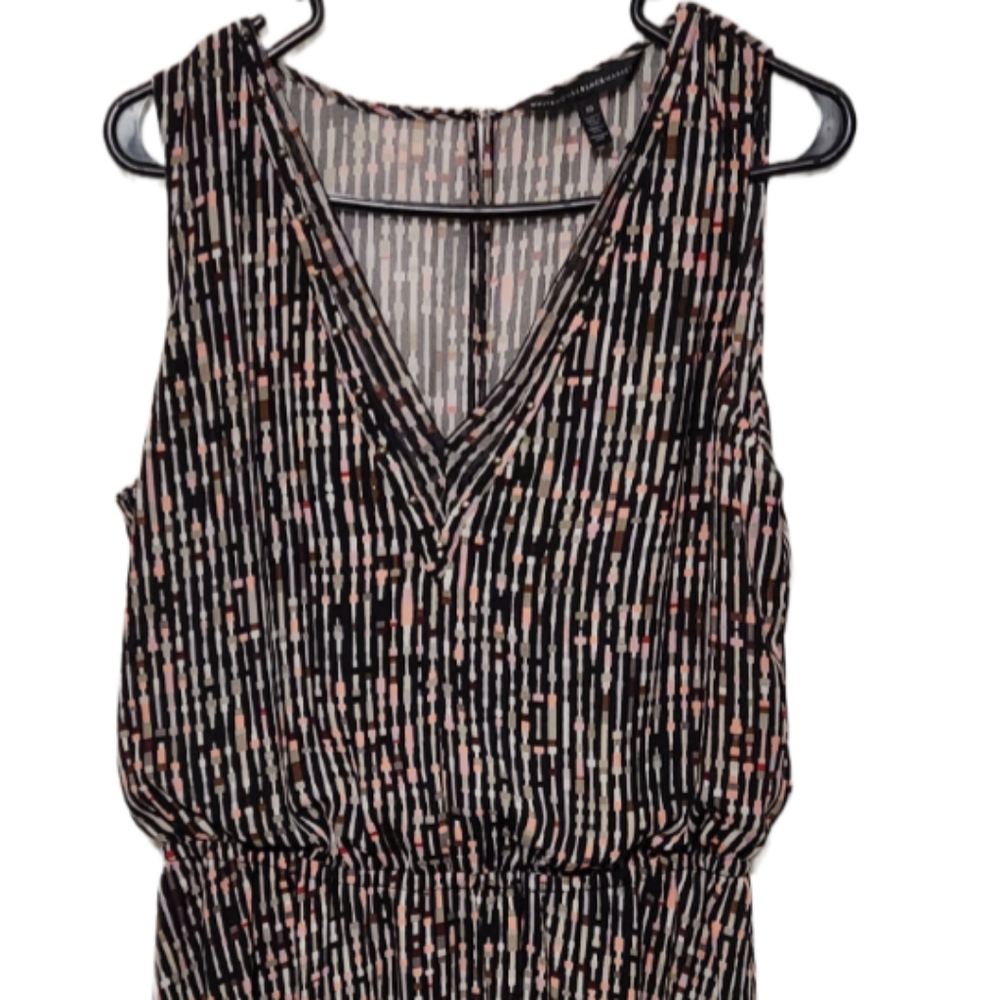 White House Black Market Sleeveless Printed Dress Size 10